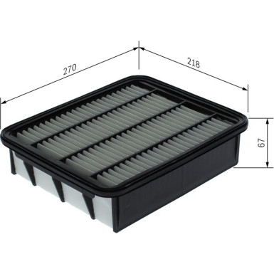 BOSCH | Luftfilter | F 026 400 740