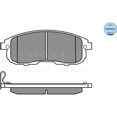 Meyle | Bremsbelagsatz, Scheibenbremse | 025 242 8016/W