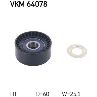 SKF | Spannrolle, Keilrippenriemen | VKM 64078