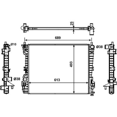 NRF | Kühler, Motorkühlung | 53020