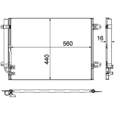 Mahle | Kondensator, Klimaanlage | AC 733 000P