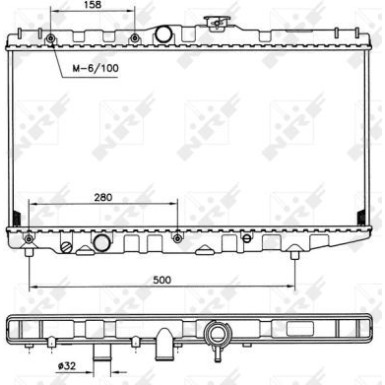 NRF | Kühler, Motorkühlung | 507581