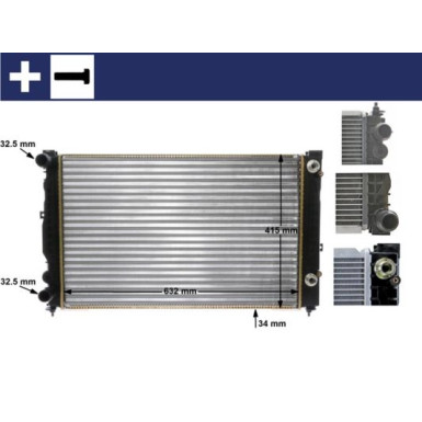 Mahle | Kühler, Motorkühlung | CR 132 000S