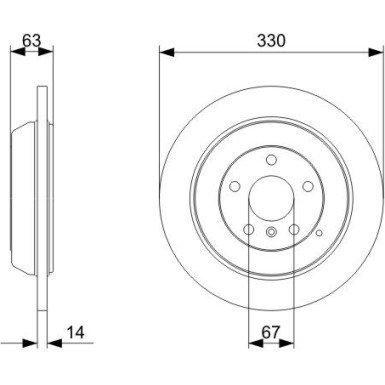 BOSCH | Bremsscheibe | 0 986 479 330