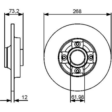 BOSCH | Bremsscheibe | 0 986 479 383