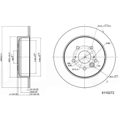 Metzger | Bremsscheibe | 6110272