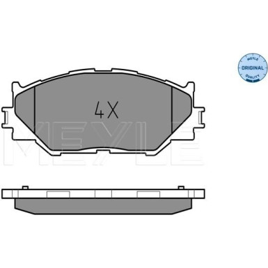 Meyle | Bremsbelagsatz, Scheibenbremse | 025 239 8317