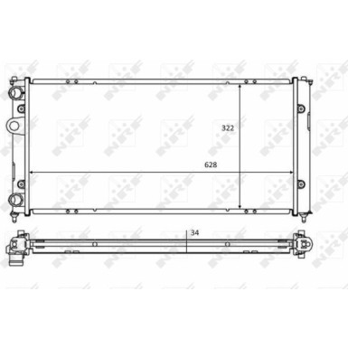 NRF | Kühler, Motorkühlung | 58386