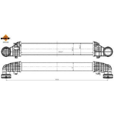NRF | Ladeluftkühler | 309100