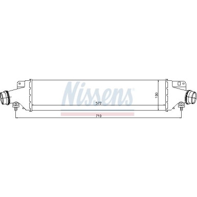 Nissens | Ladeluftkühler | 96588