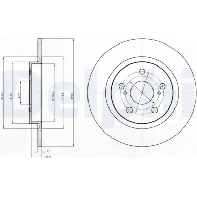 Delphi | Bremsscheibe | BG4200C