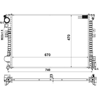 NRF | Kühler, Motorkühlung | 58958