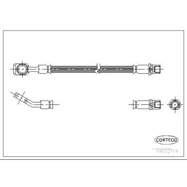 Corteco | Bremsschlauch | 19032114