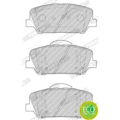 Ferodo | Bremsbelagsatz, Scheibenbremse | FDB4703