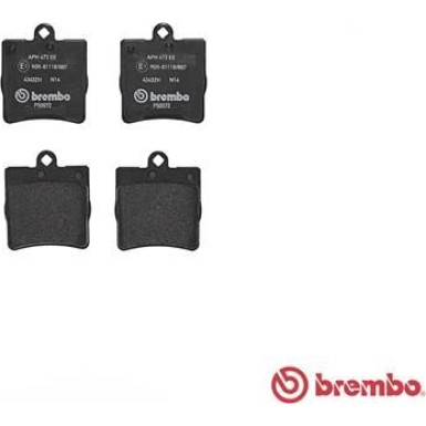 Brembo | Bremsbelagsatz, Scheibenbremse | P 50 072