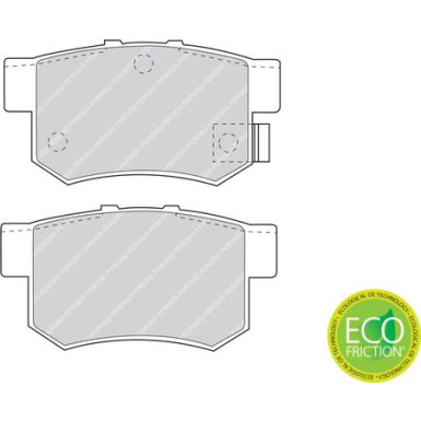 Ferodo | Bremsbelagsatz, Scheibenbremse | FDB956