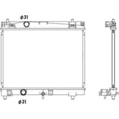 NRF | Kühler, Motorkühlung | 53533
