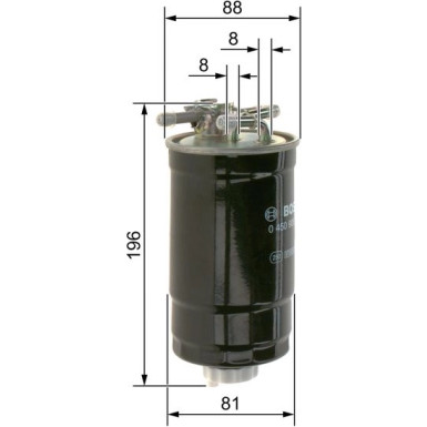 BOSCH | Kraftstofffilter | 0 450 906 295