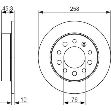 BOSCH | Bremsscheibe | 0 986 479 697