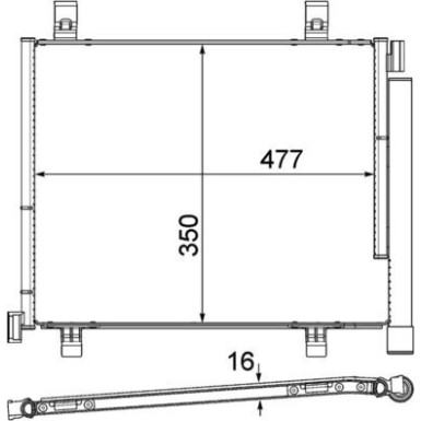 Mahle | Kondensator, Klimaanlage | AC 747 000P