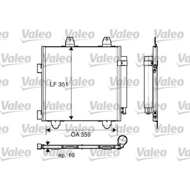 Valeo | Kondensator, Klimaanlage | 818014