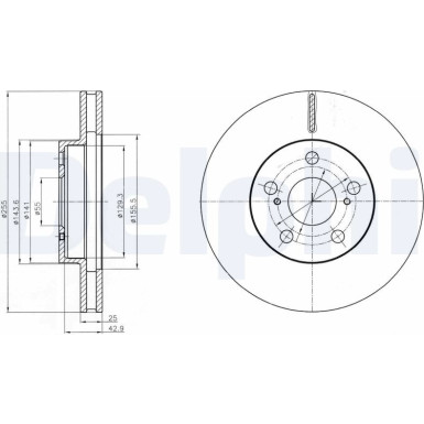 Delphi | Bremsscheibe | BG4290