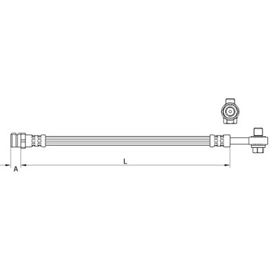 Metzger | Bremsschlauch | 4111477