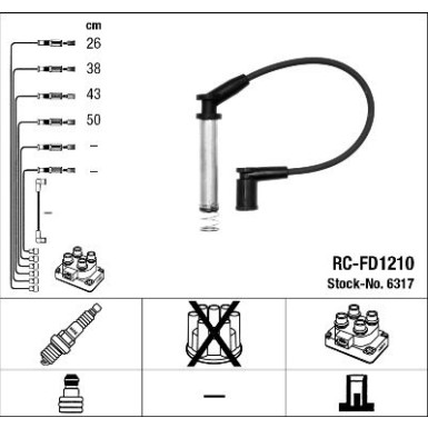 NGK | Zündleitungssatz | 6317