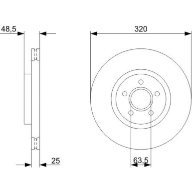 BOSCH | Bremsscheibe | 0 986 479 C75