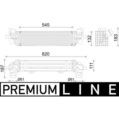 Mahle | Ladeluftkühler | CI 626 000P