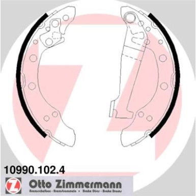 Zimmermann | Bremsbackensatz | 10990.102.4