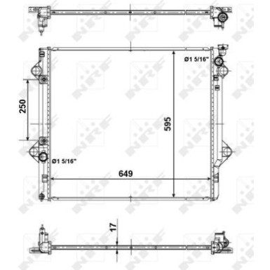 NRF | Kühler, Motorkühlung | 56104