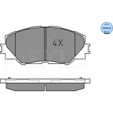 Meyle | Bremsbelagsatz, Scheibenbremse | 025 243 3717
