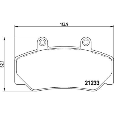 Brembo | Bremsbelagsatz, Scheibenbremse | P 86 006