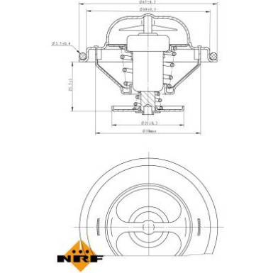 NRF | Thermostat, Kühlmittel | 725070