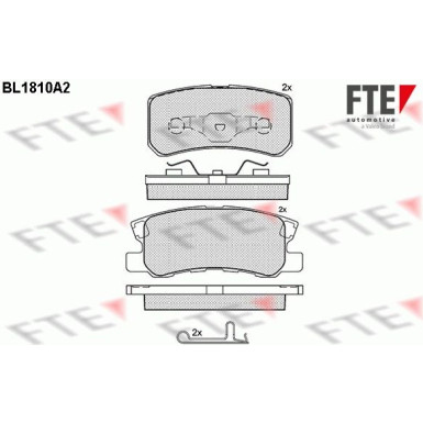 FTE | Bremsbelagsatz, Scheibenbremse | 9010386