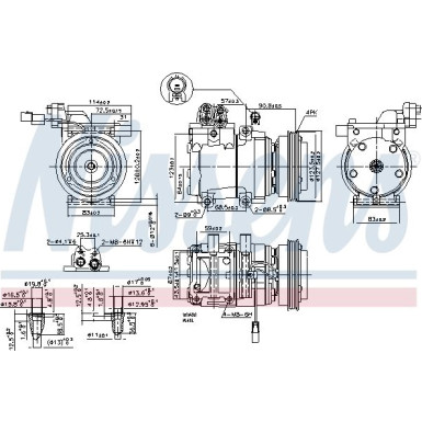 Nissens | Kompressor, Klimaanlage | 89291