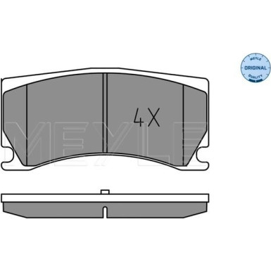 Meyle | Bremsbelagsatz, Scheibenbremse | 025 248 5115