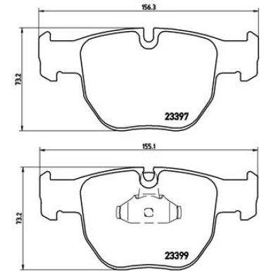 Brembo | Bremsbelagsatz, Scheibenbremse | P 44 012