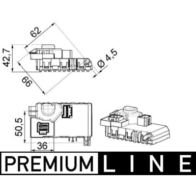 Mahle | Regler, Innenraumgebläse | ABR 63 000P