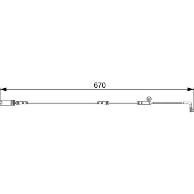 BOSCH | Warnkontakt, Bremsbelagverschleiß | 1 987 473 002