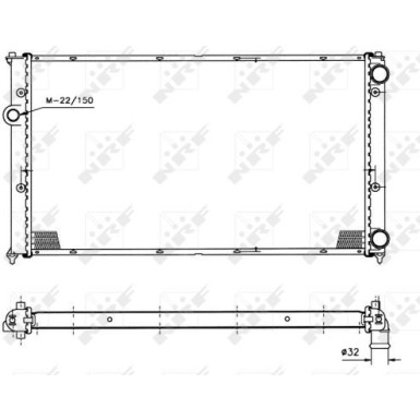 NRF | Kühler, Motorkühlung | 50458