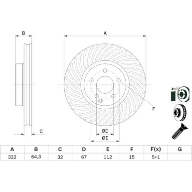 BOSCH | Bremsscheibe | 0 986 479 652