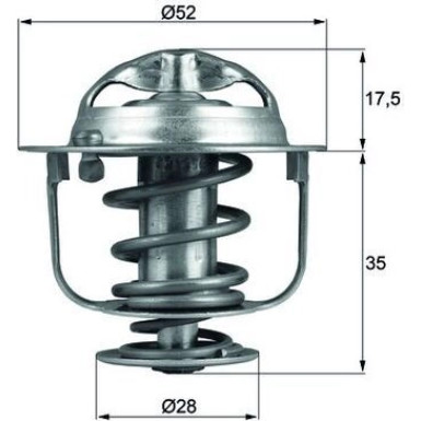 Mahle | Thermostat, Kühlmittel | TX 119 82D