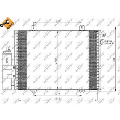 NRF | Kondensator, Klimaanlage | 35379