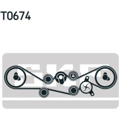 SKF | Wasserpumpe + Zahnriemensatz | VKMC 98109-3