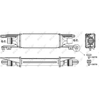 NRF | Ladeluftkühler | 30779