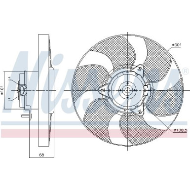 Nissens | Lüfter, Motorkühlung | 85900