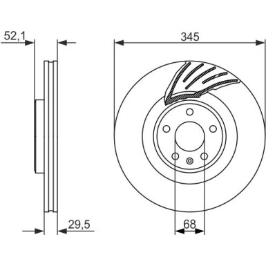 BOSCH | Bremsscheibe | 0 986 479 590