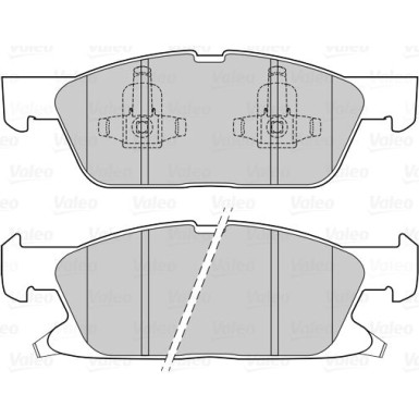 Valeo | Bremsbelagsatz, Scheibenbremse | 302311